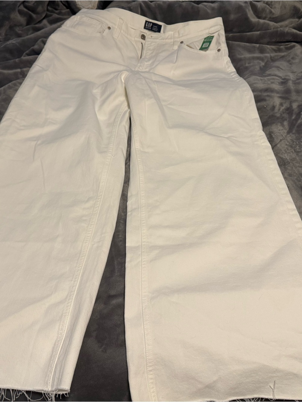 GAP White Wide Leg Jeans